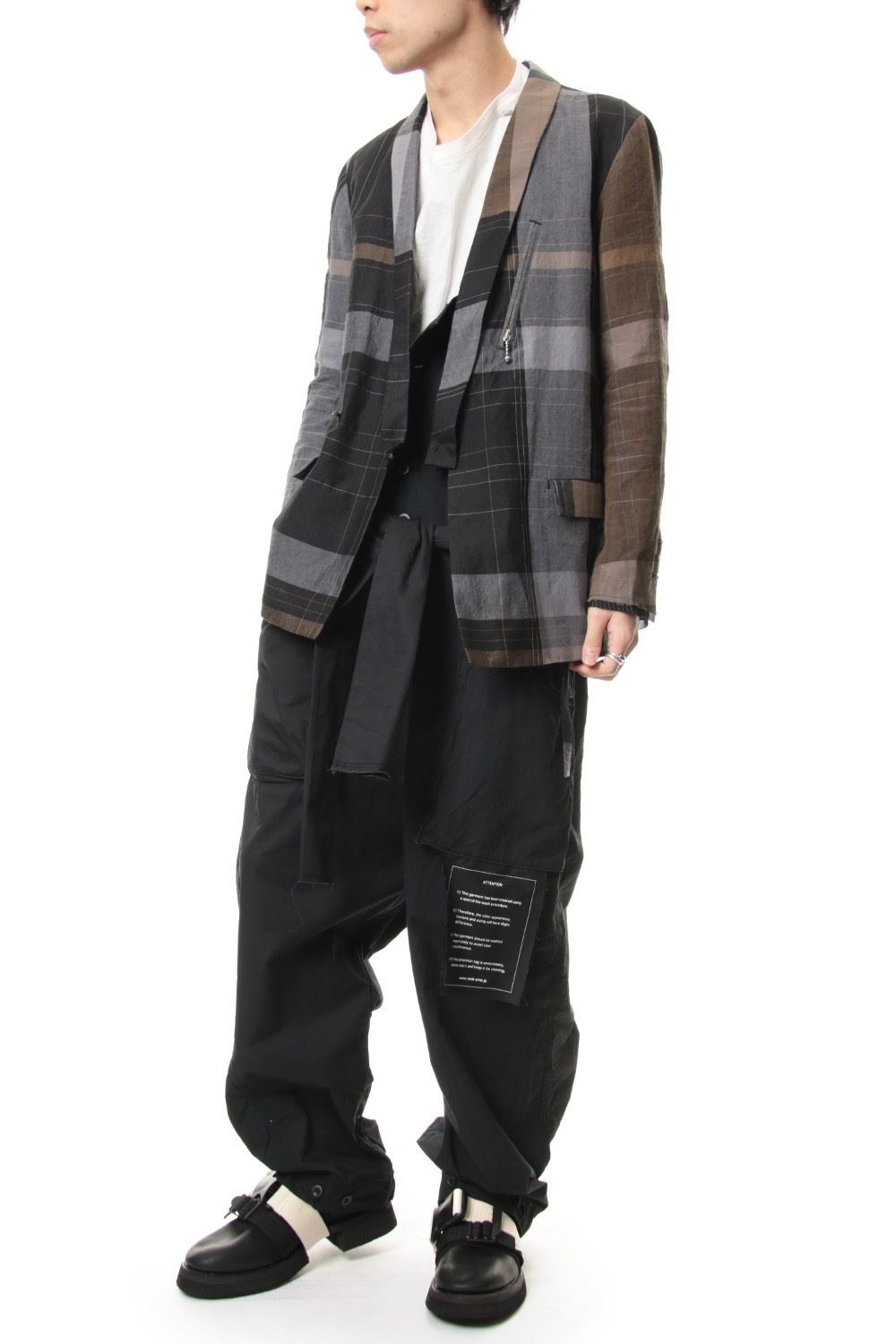 Product dyeing One shoulder overalls