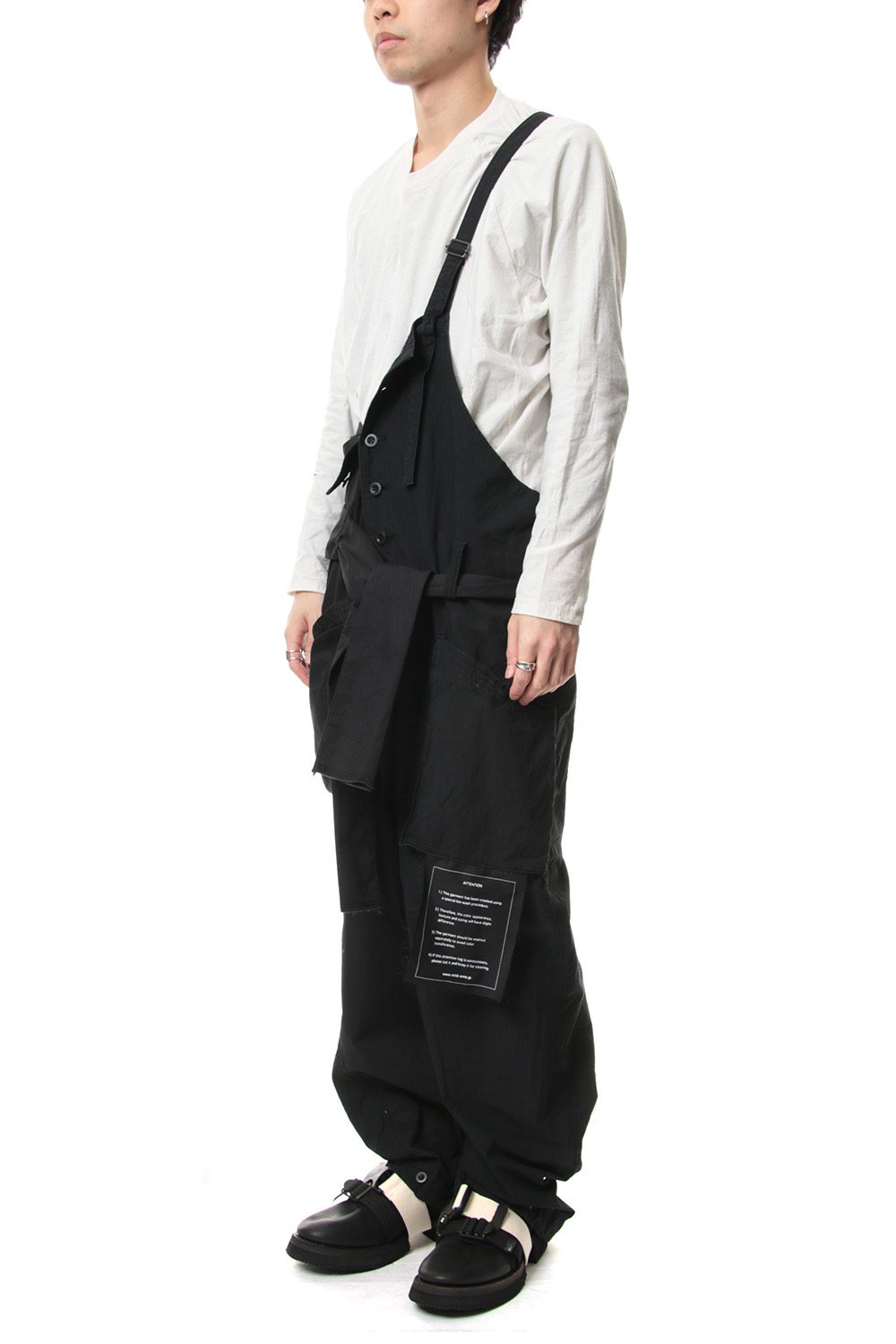 Product dyeing One shoulder overalls