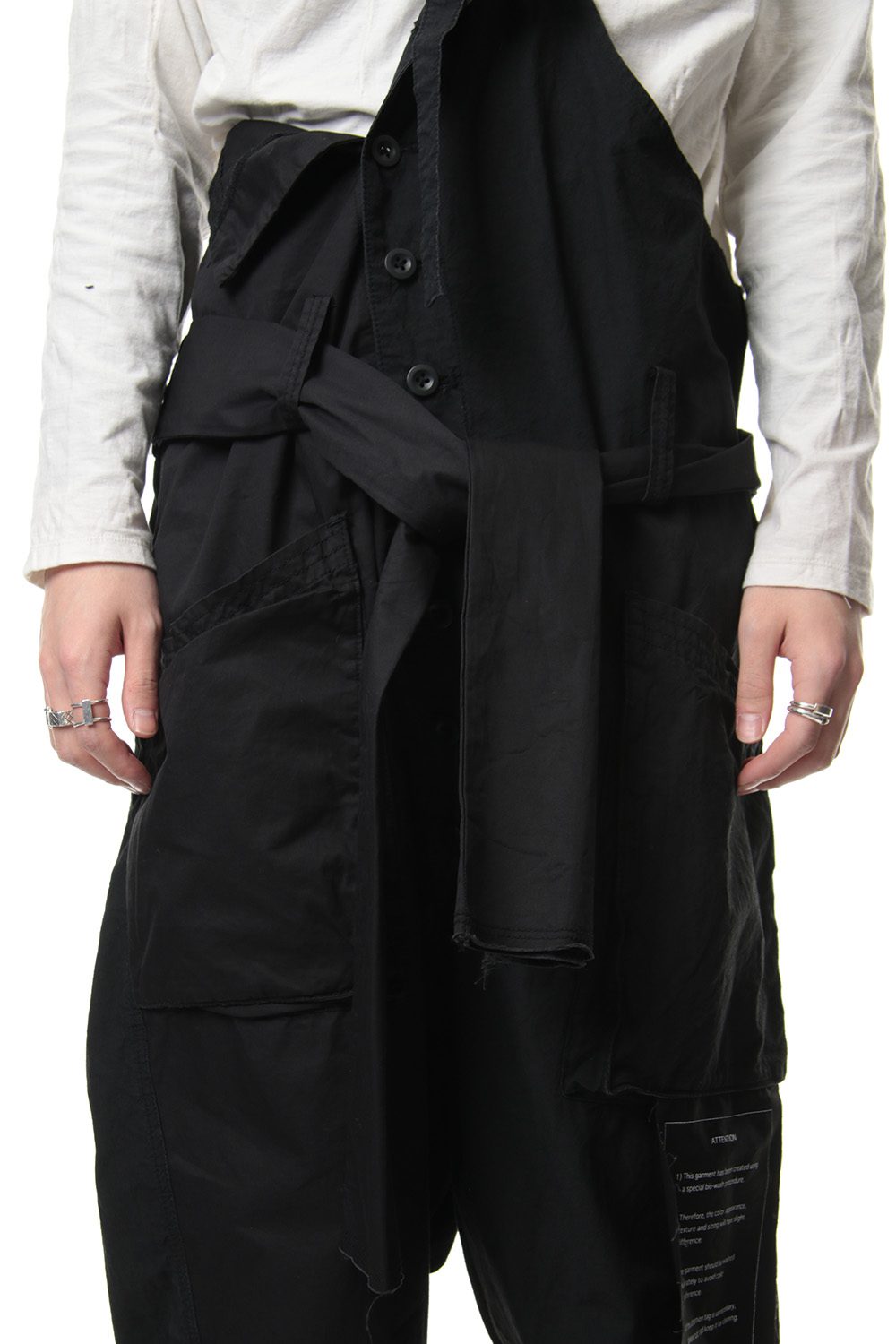 Product dyeing One shoulder overalls