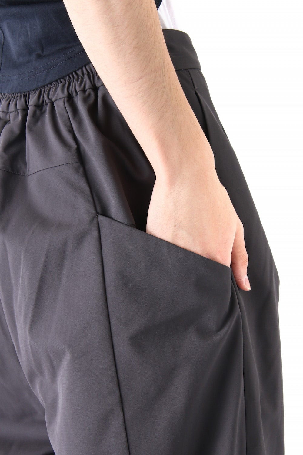 Layered Pants Silk Gabardine