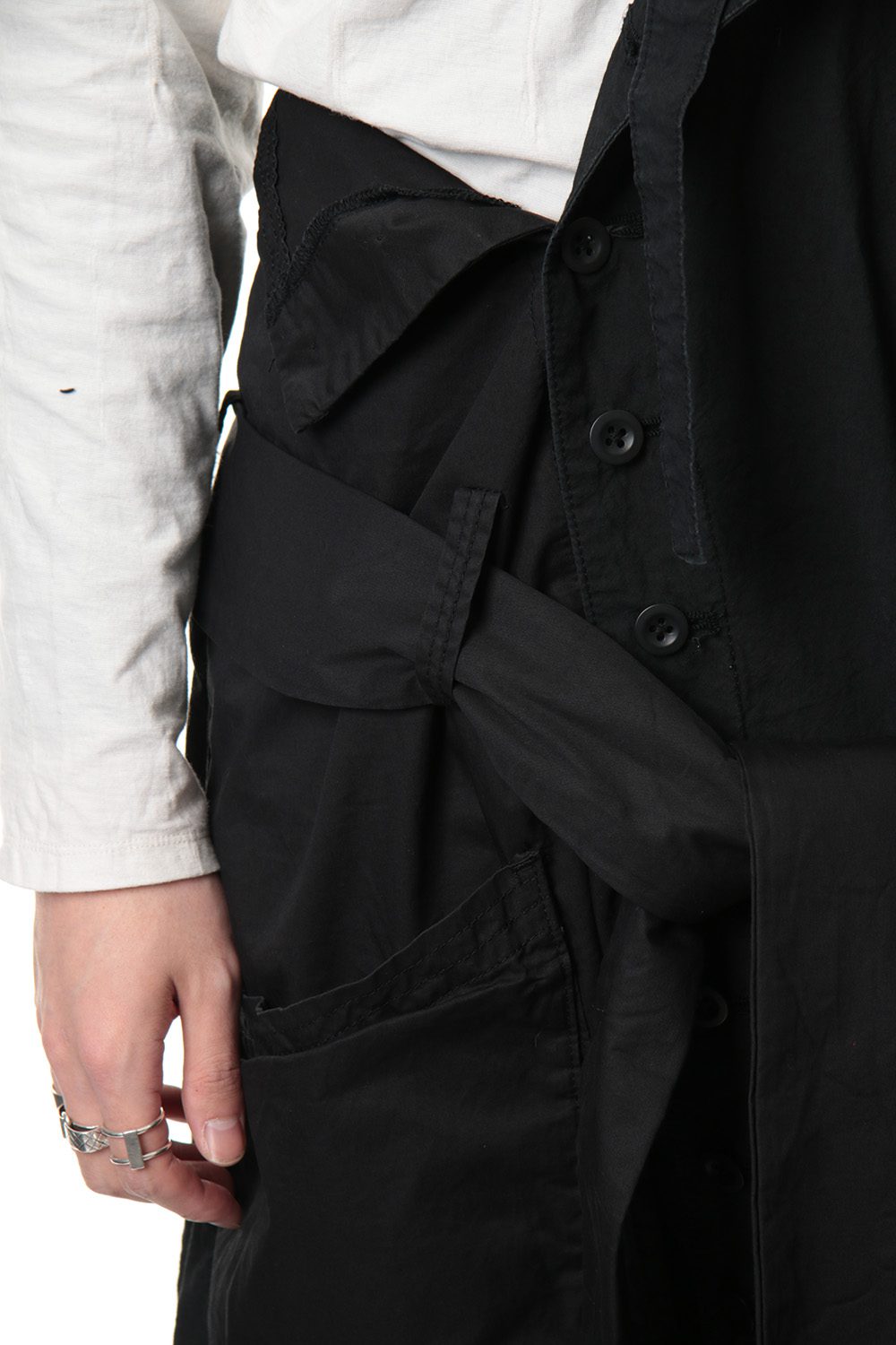 Product dyeing One shoulder overalls