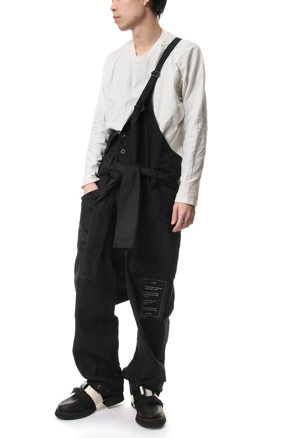 Product dyeing One shoulder overalls