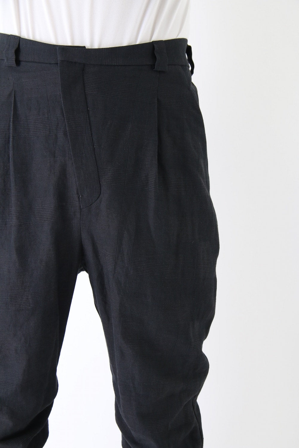 Jodhpurs Pants Cotton Linen Check