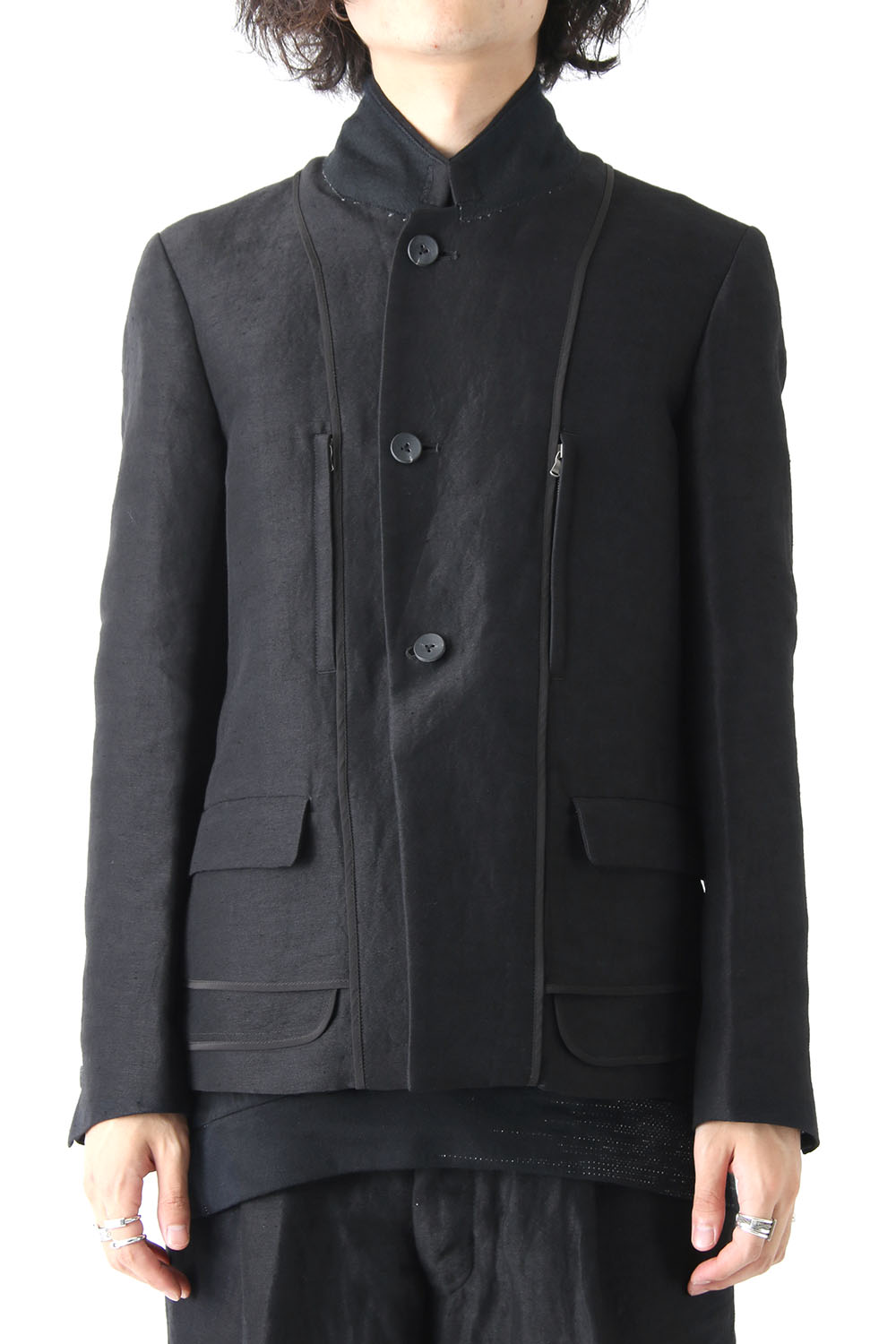 Linen Nylon Gabadine Jacket