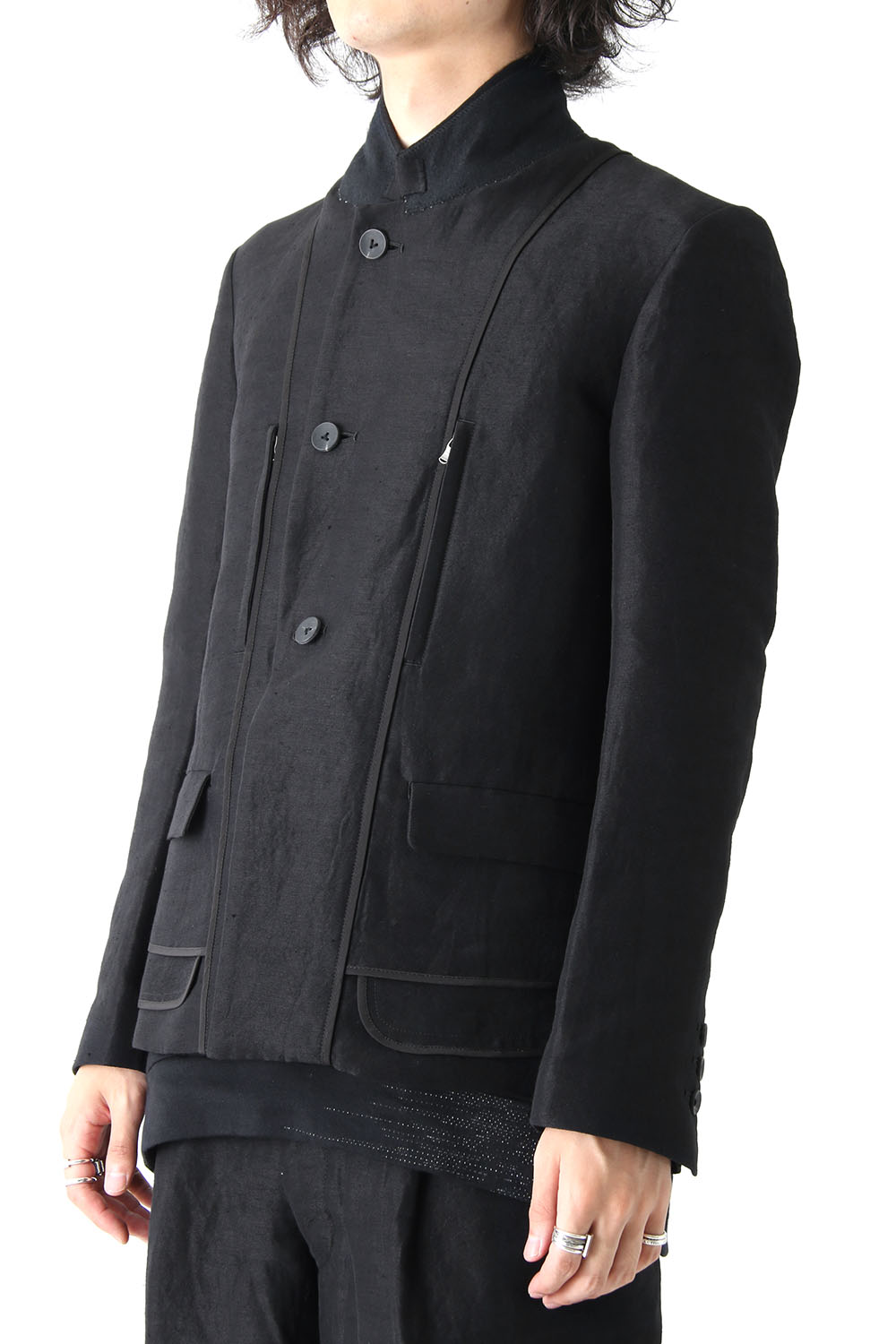 Linen Nylon Gabadine Jacket