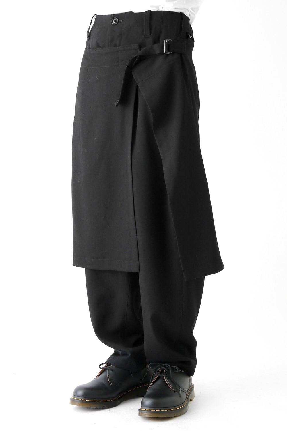 Wrinkle Garbardine Removable Skirt Pants