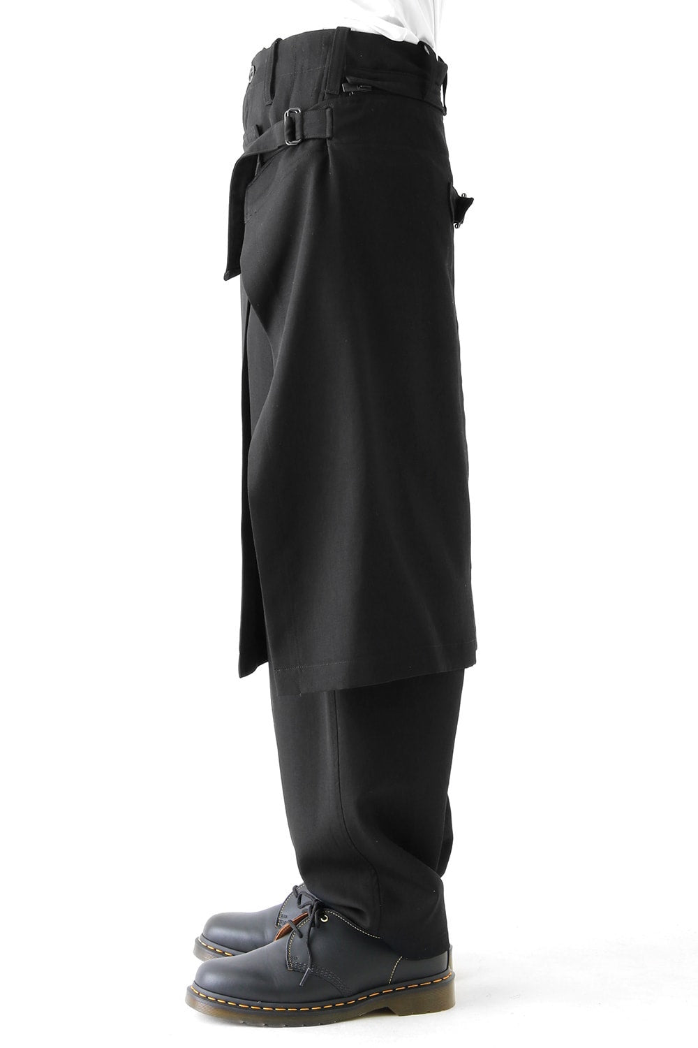 Wrinkle Garbardine Removable Skirt Pants