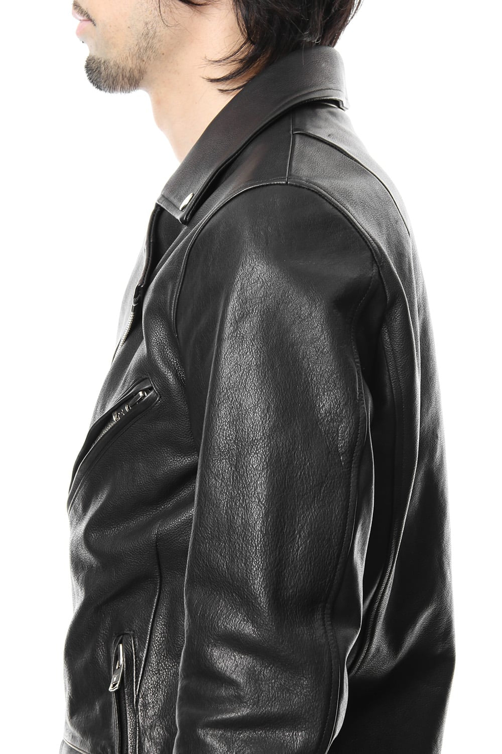 Cow Hide Leather Riders jacket RB-028 Black