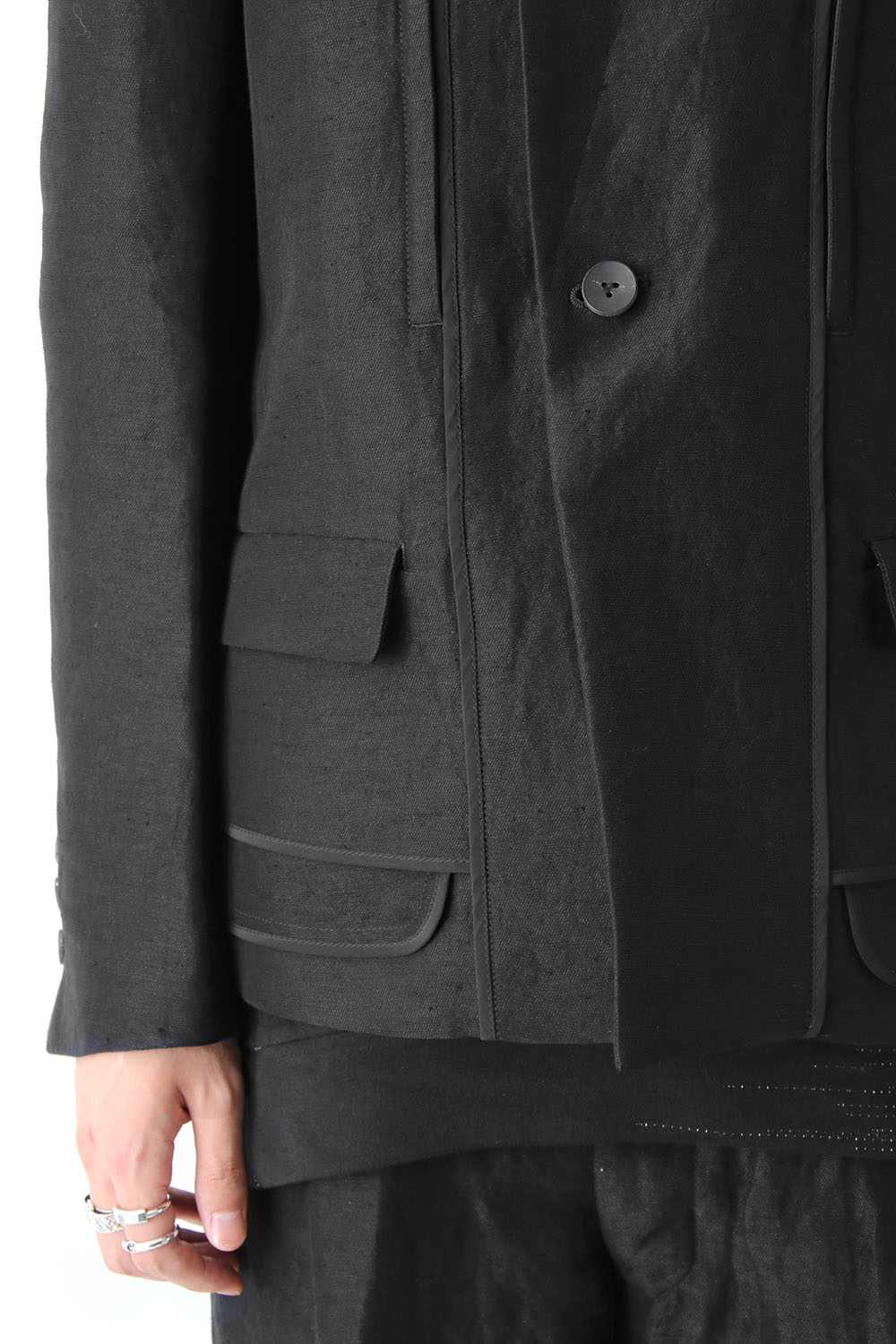 Linen Nylon Gabadine Jacket