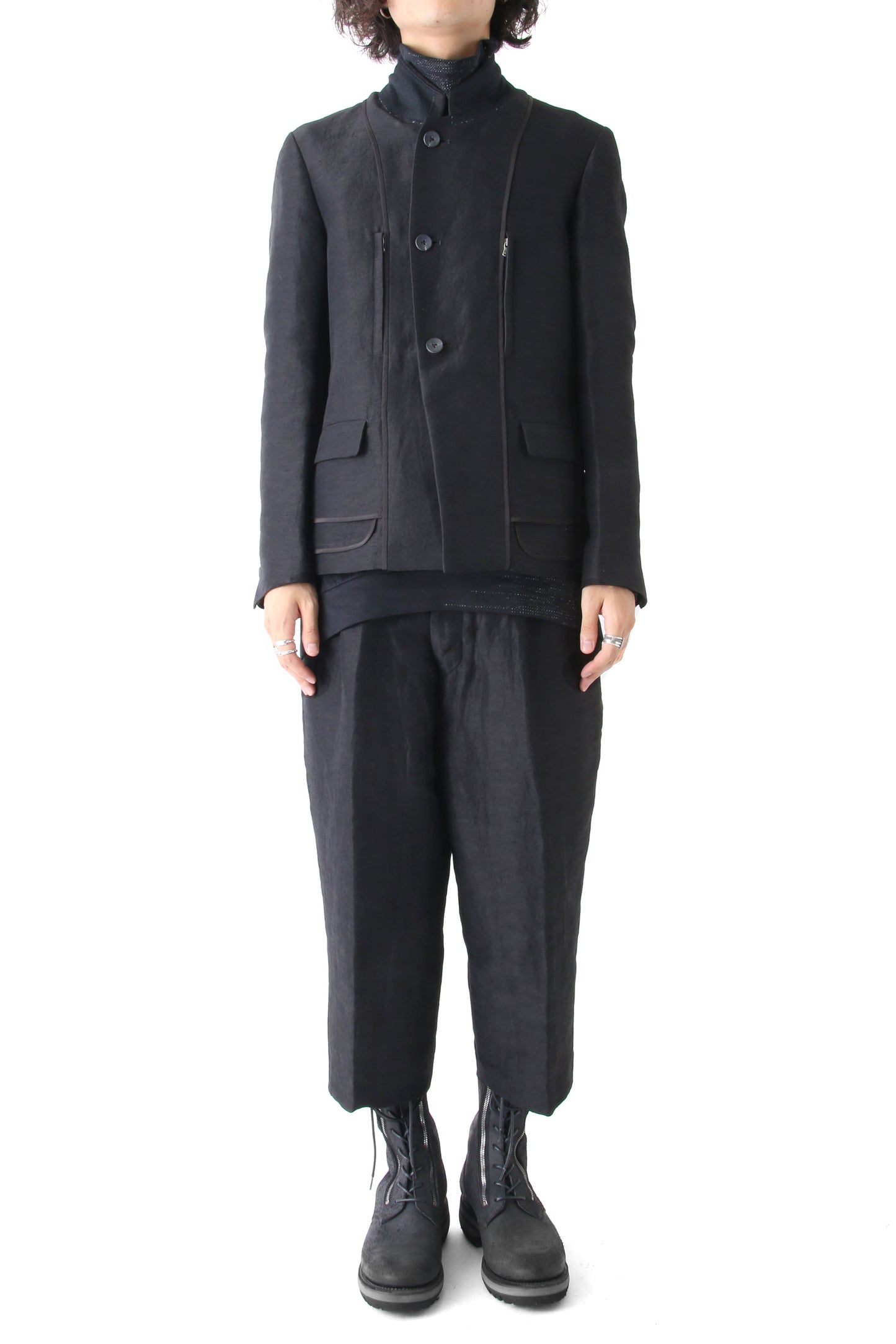 Linen Nylon Gabadine Jacket