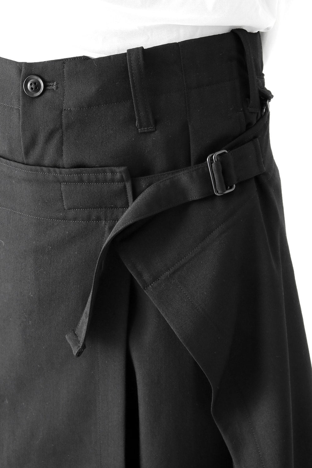 Wrinkle Garbardine Removable Skirt Pants