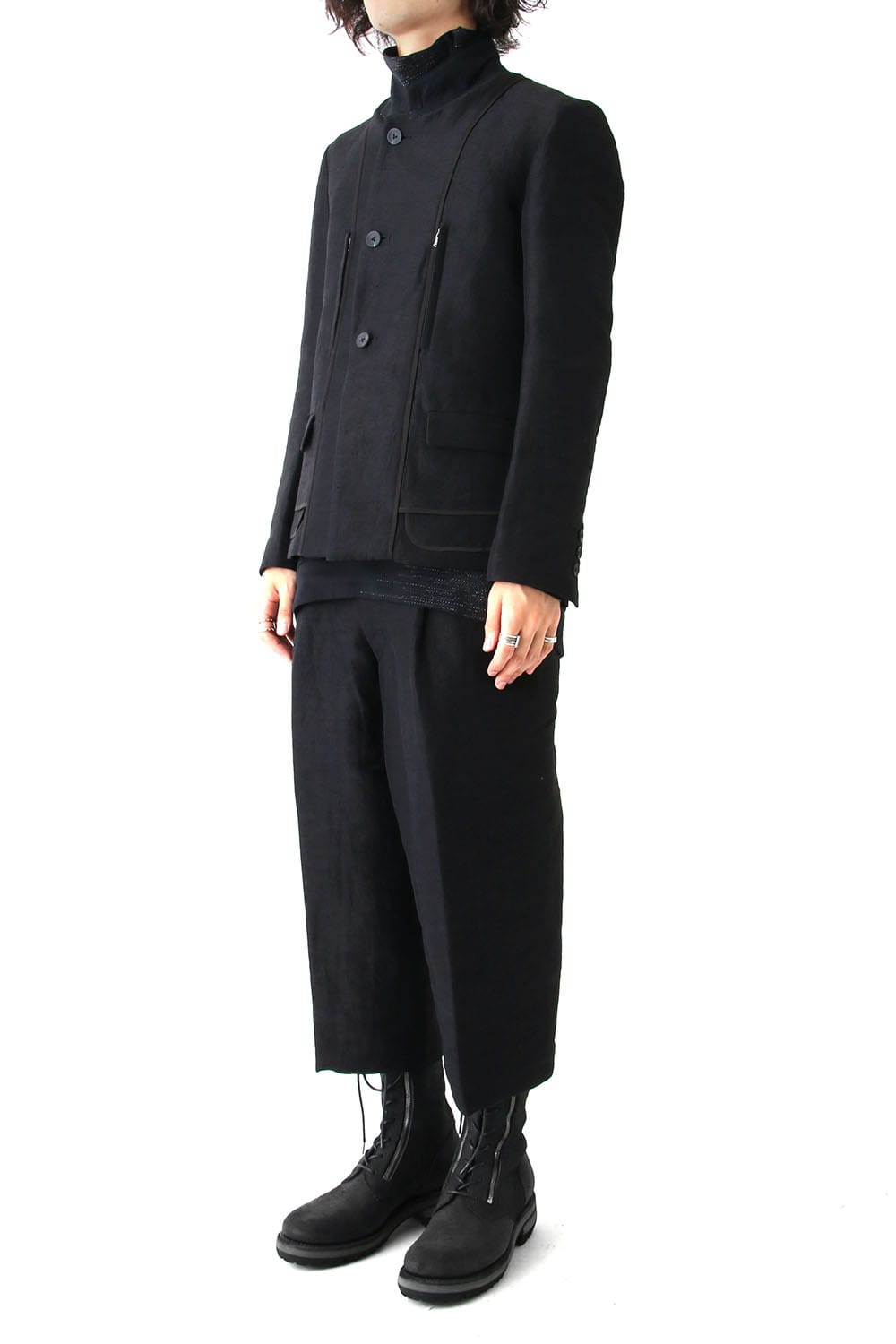 Linen Nylon Gabadine Jacket