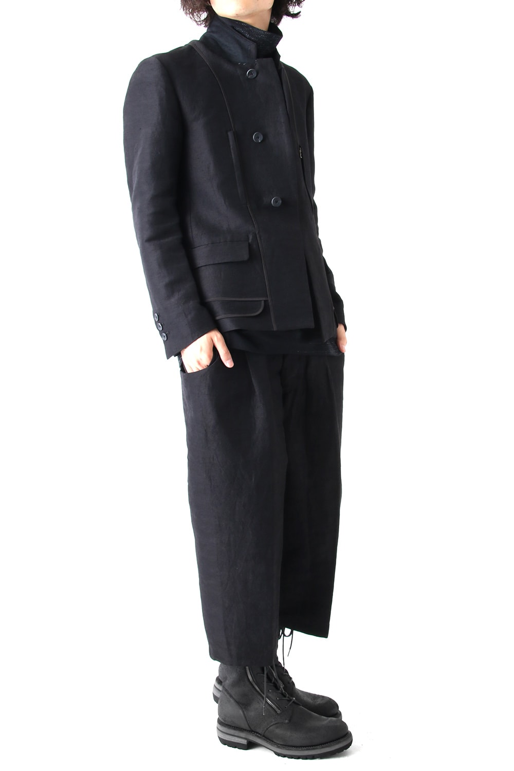 Linen Nylon Gabadine Jacket