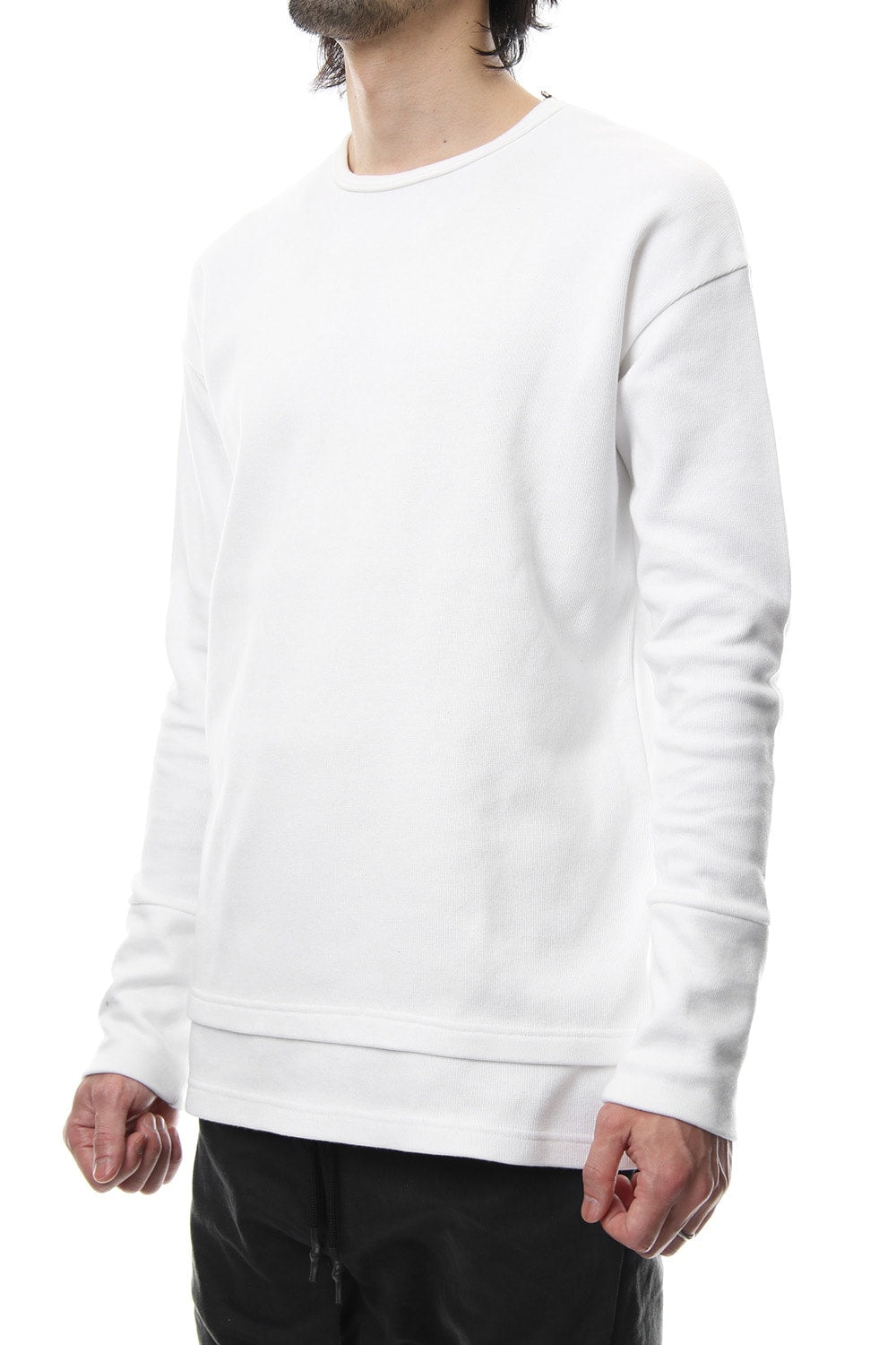 Double Face Layered L/S  RB-010 White