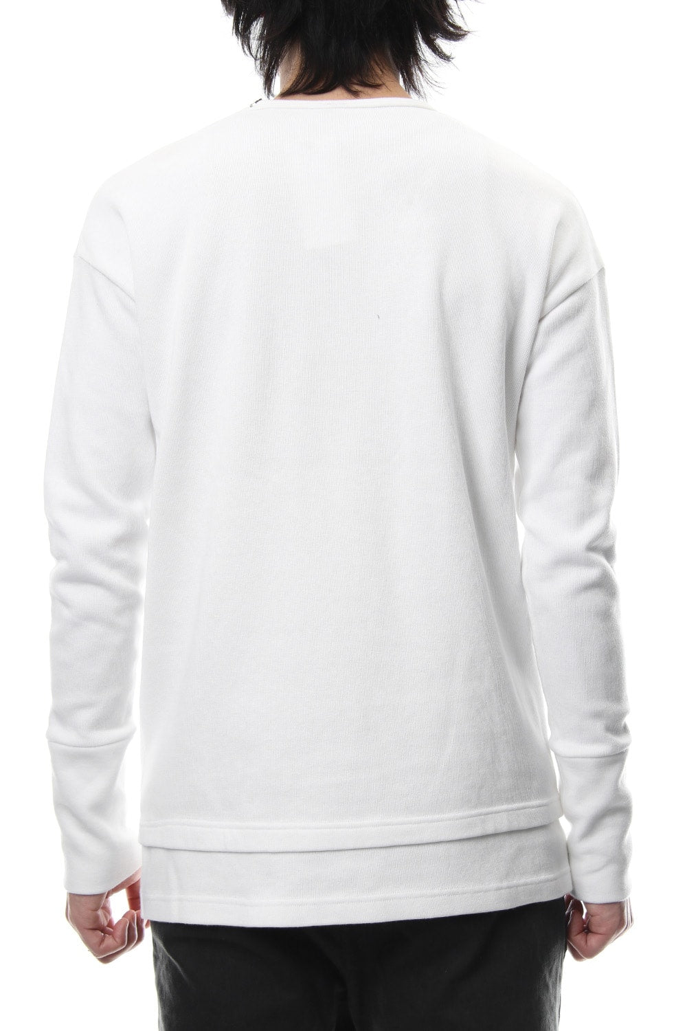 Double Face Layered L/S  RB-010 White