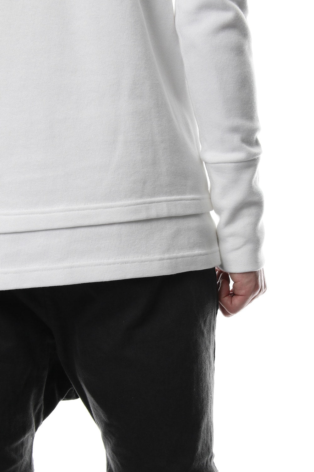 Double Face Layered L/S  RB-010 White