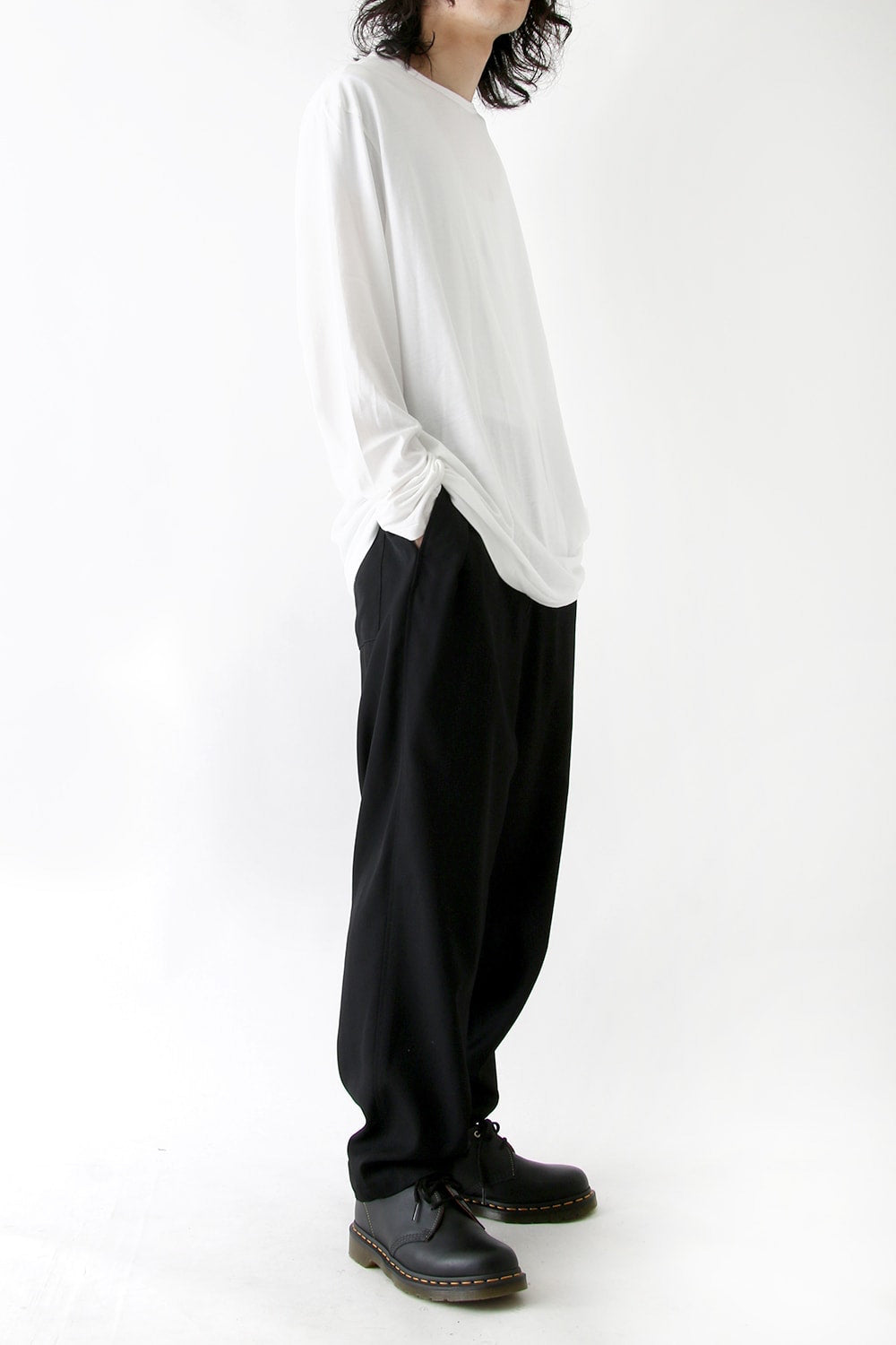 Wrinkle Garbardine Removable Skirt Pants