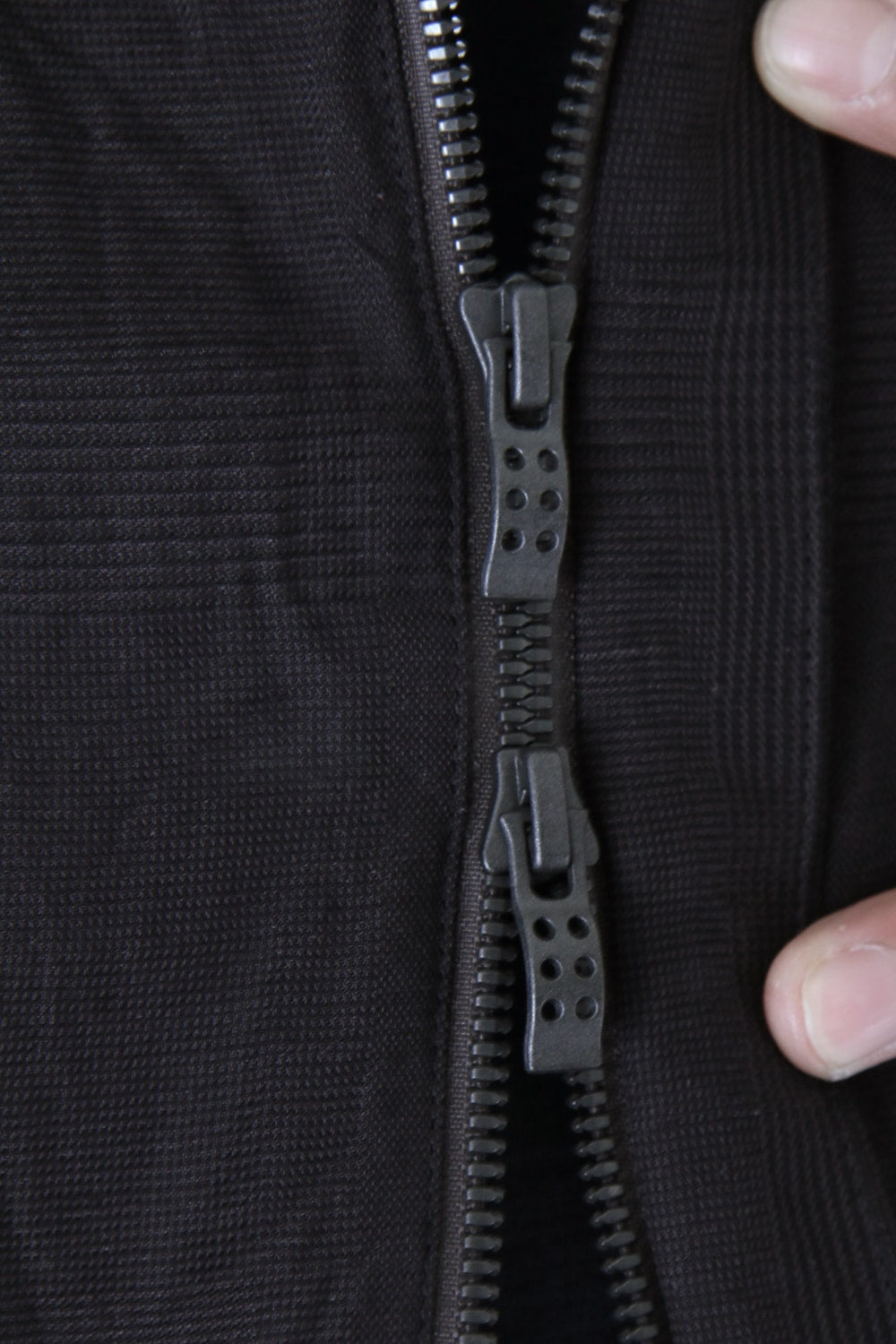 Jacket Cotton Linen Check Bordeaux