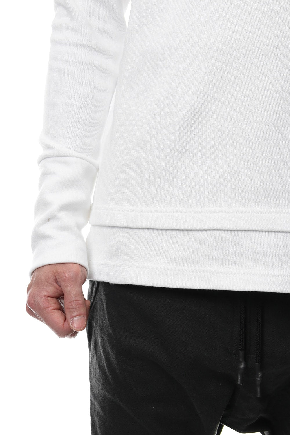 Double Face Layered L/S  RB-010 White