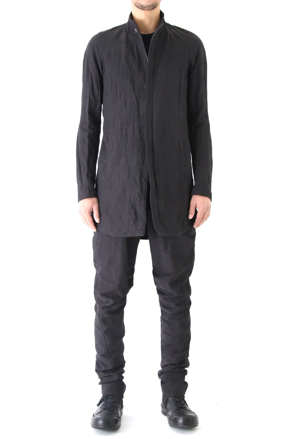 Jacket Cotton Linen Check Bordeaux