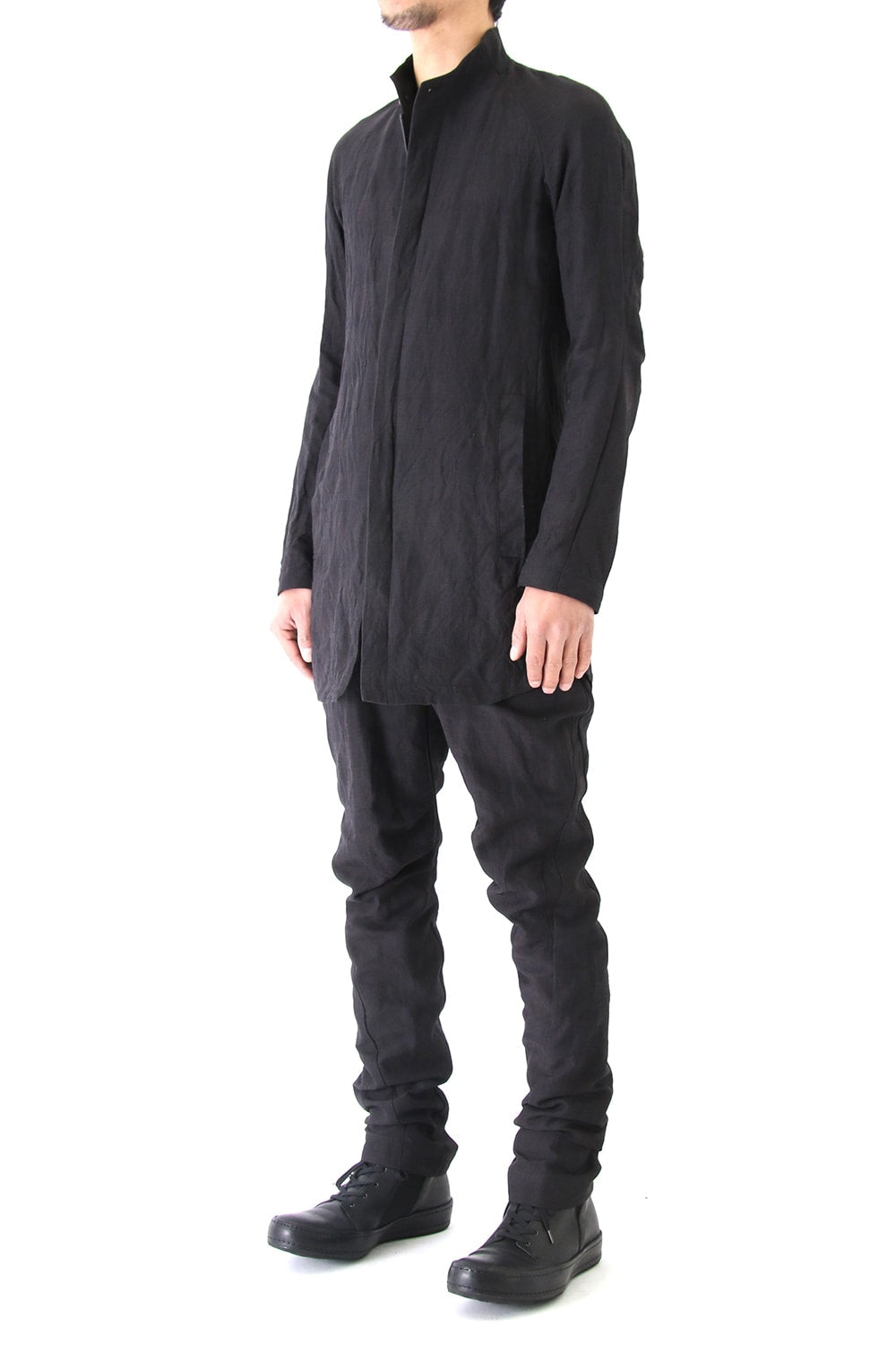 Jacket Cotton Linen Check Bordeaux