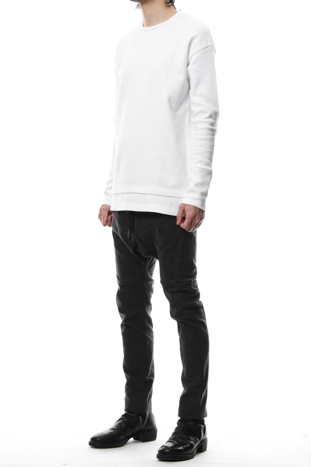 Double Face Layered L/S  RB-010 White