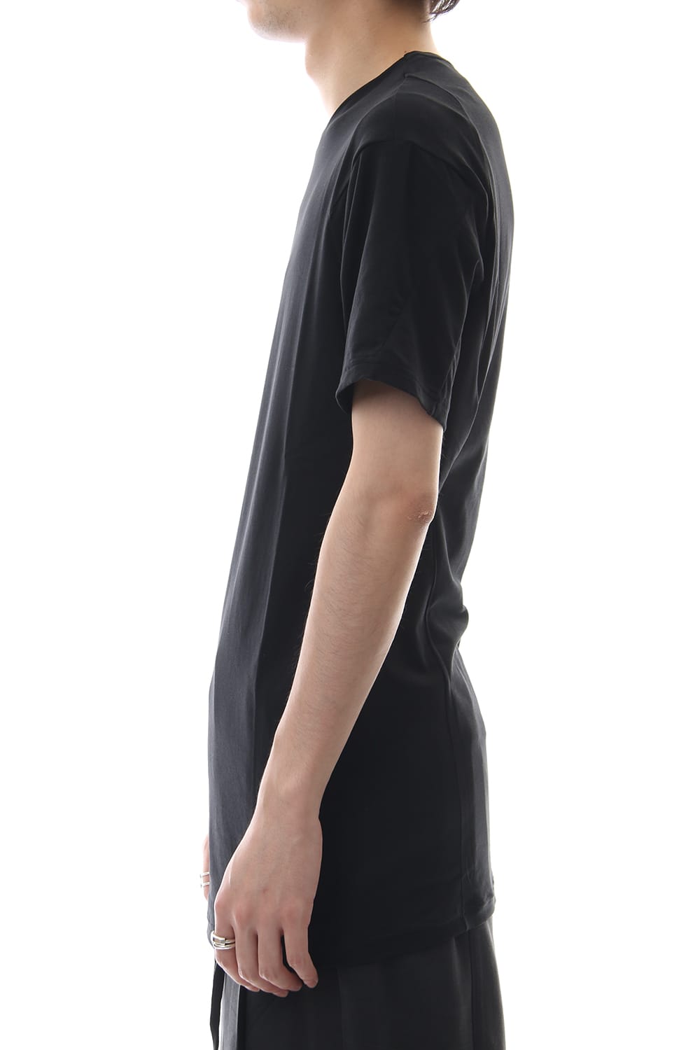 Short sleeve Cotton stretch jersey Regular fit - Black