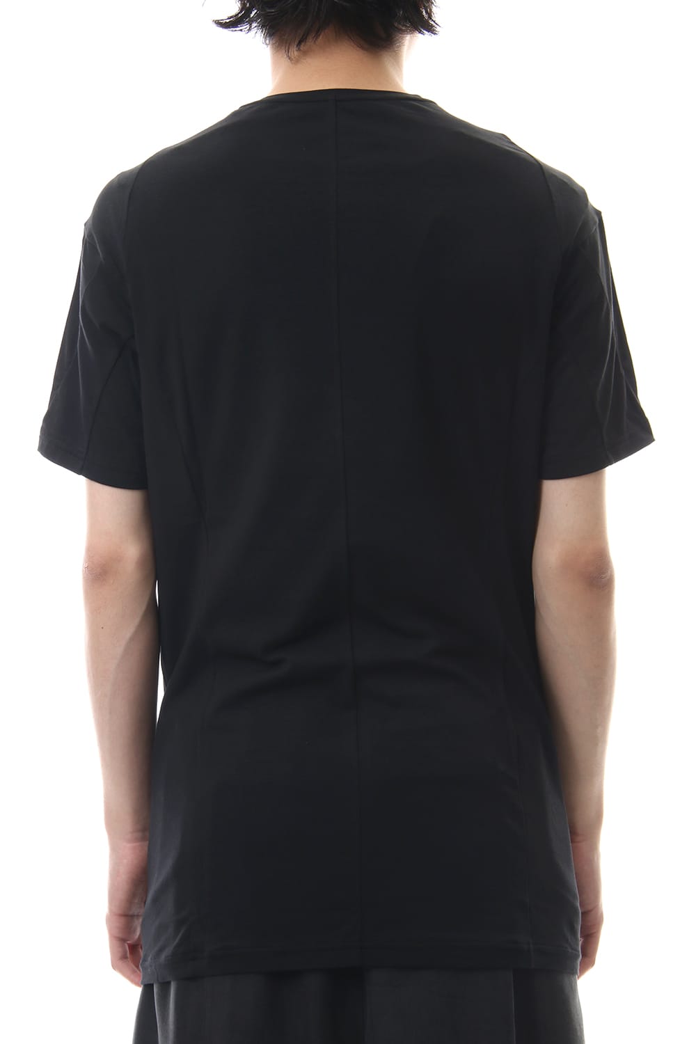 Short sleeve Cotton stretch jersey Regular fit - Black