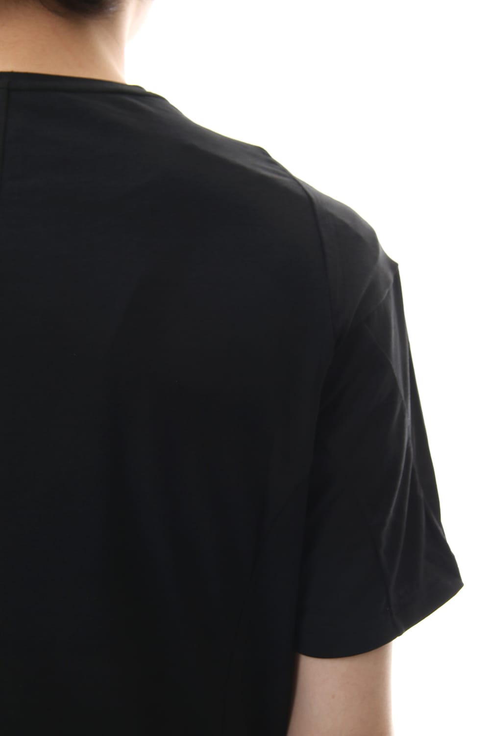 Short sleeve Cotton stretch jersey Regular fit - Black