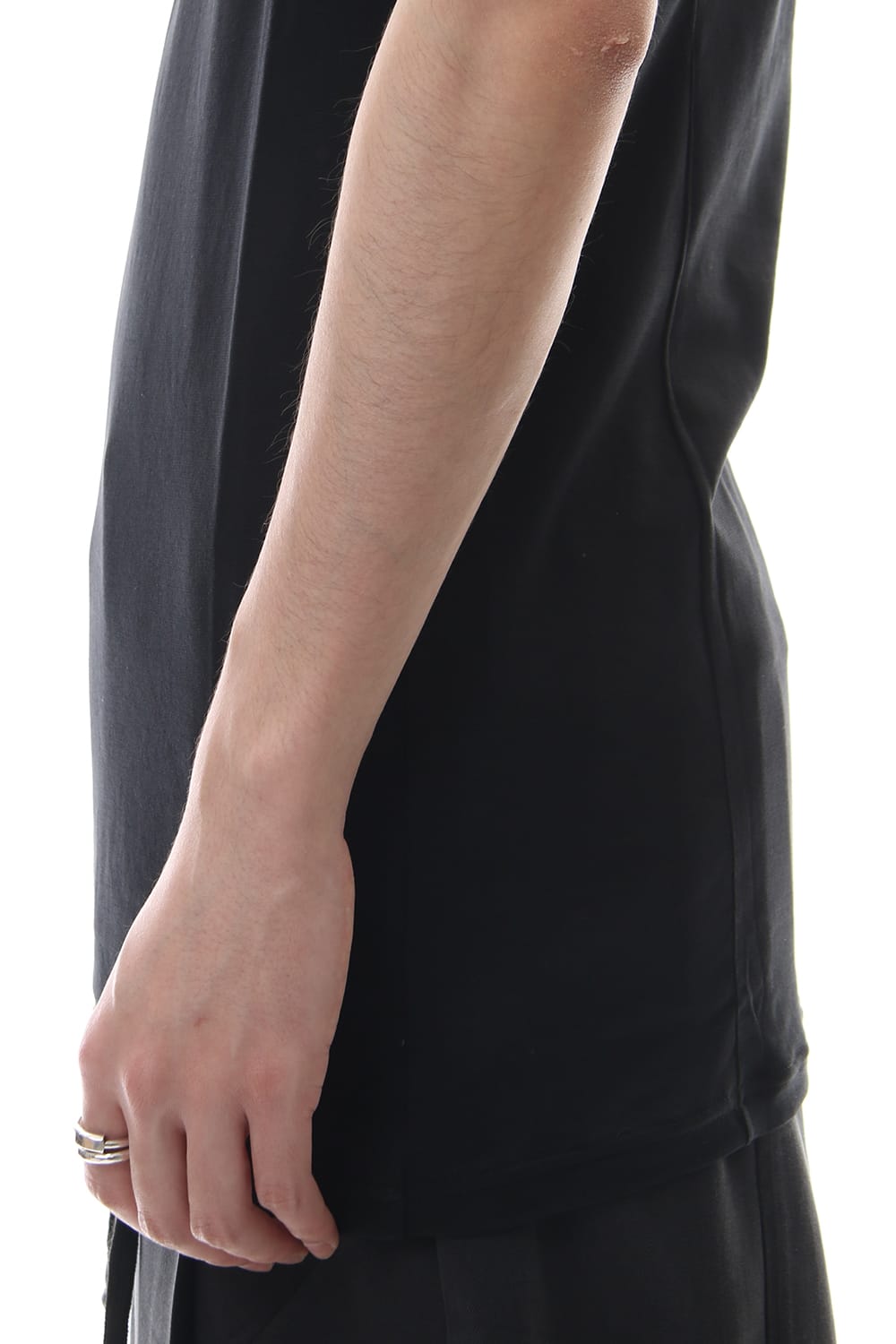 Short sleeve Cotton stretch jersey Regular fit - Black