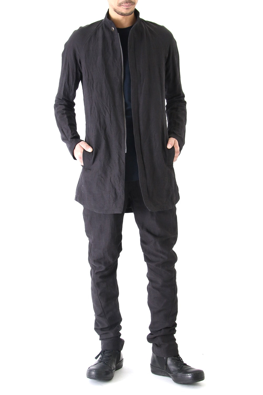 Jacket Cotton Linen Check Bordeaux