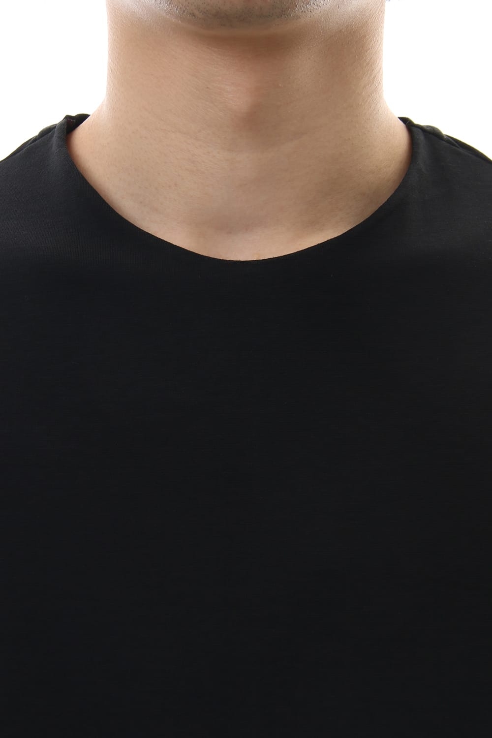 Short sleeve Cotton stretch jersey Regular fit - Black