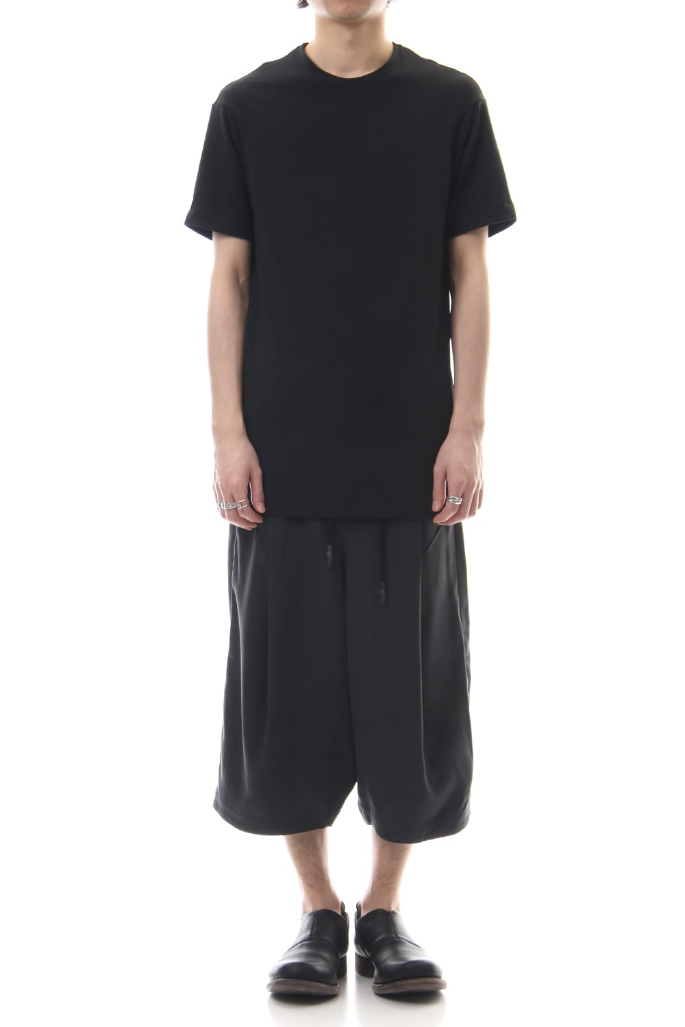 Short sleeve Cotton stretch jersey Regular fit - Black