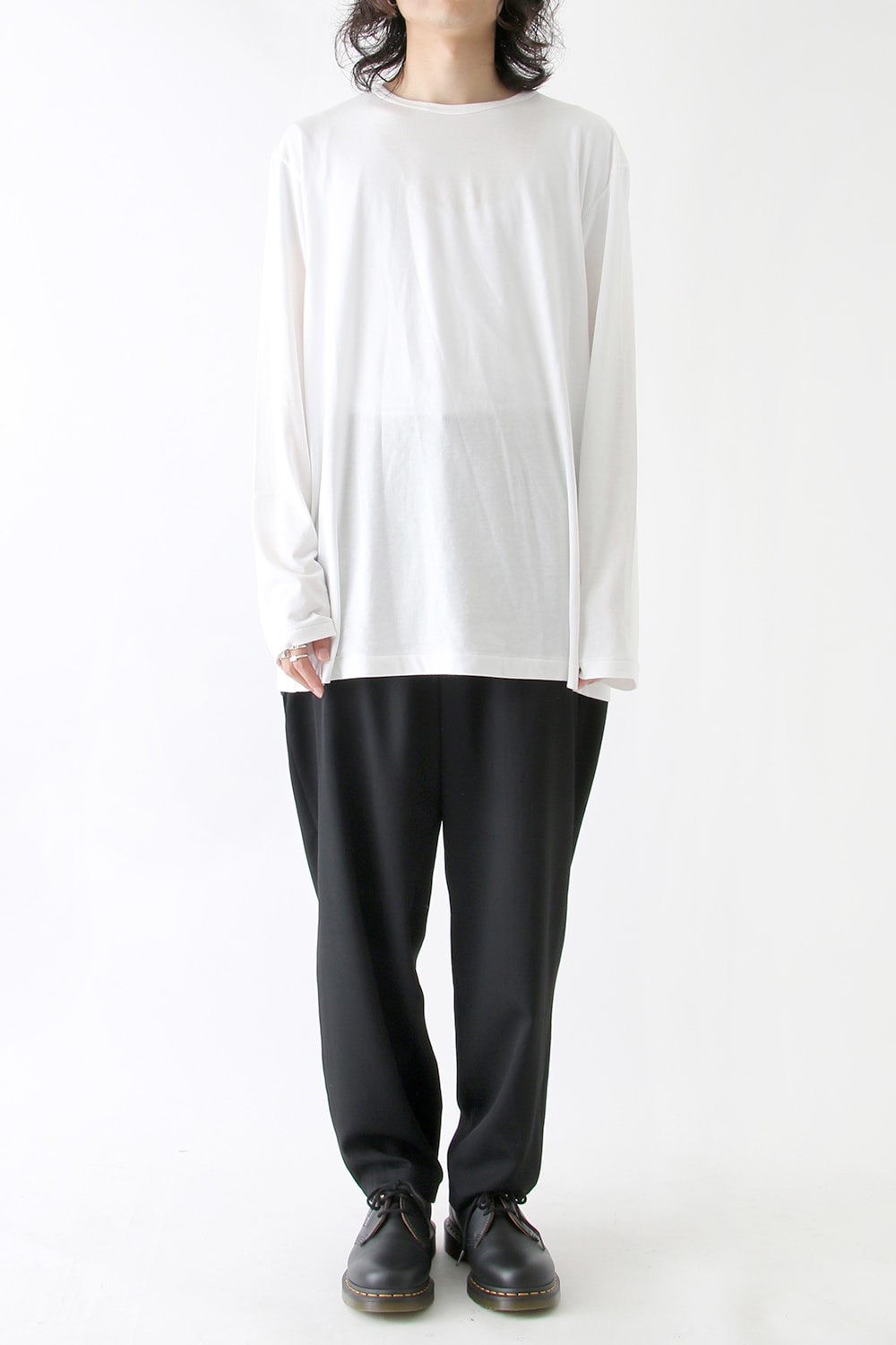 Wrinkle Garbardine Hanging Back Part Pants