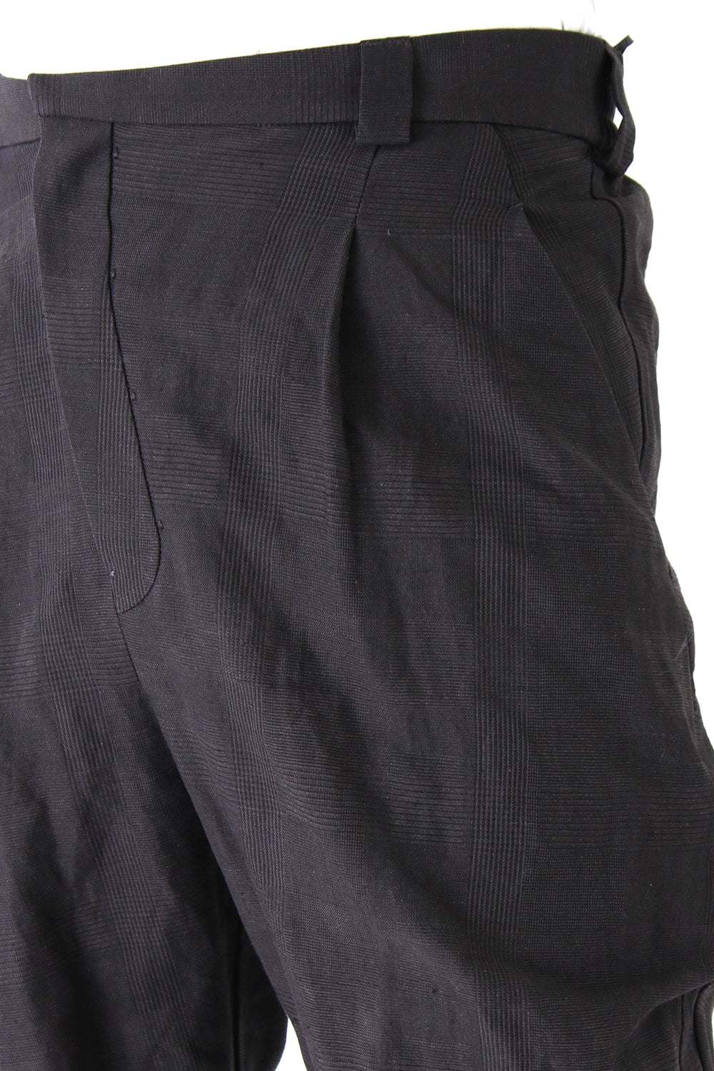 Jodhpurs Pants Cotton Linen Check