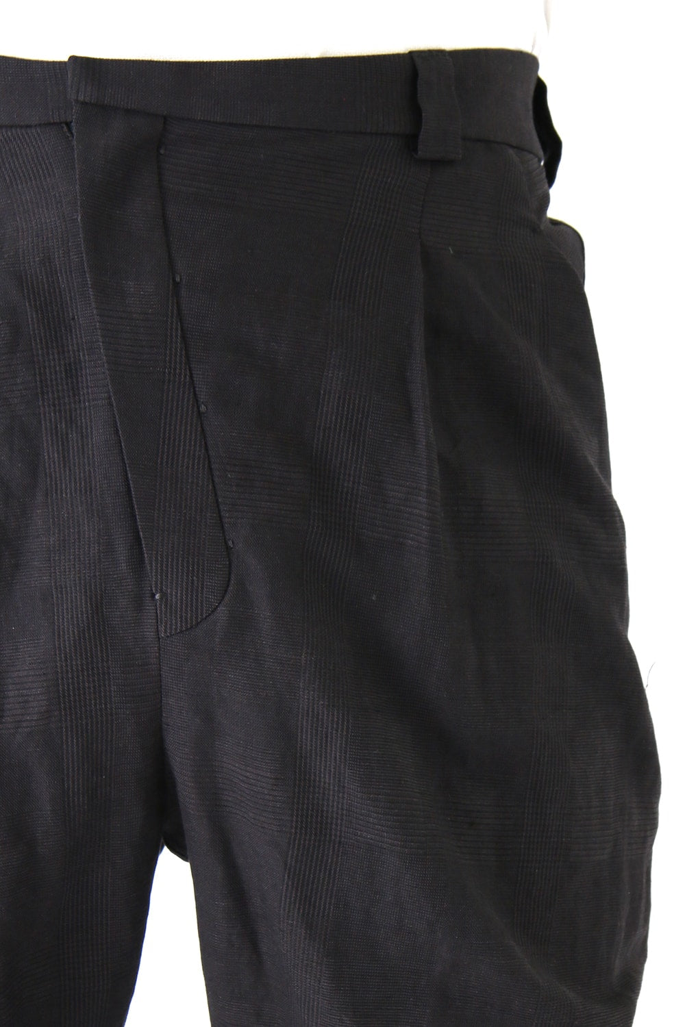 Jodhpurs Pants Cotton Linen Check