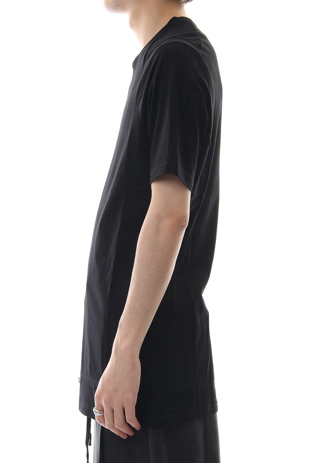 Short sleeve 2/80 Cotton jersey Regular fit - Black