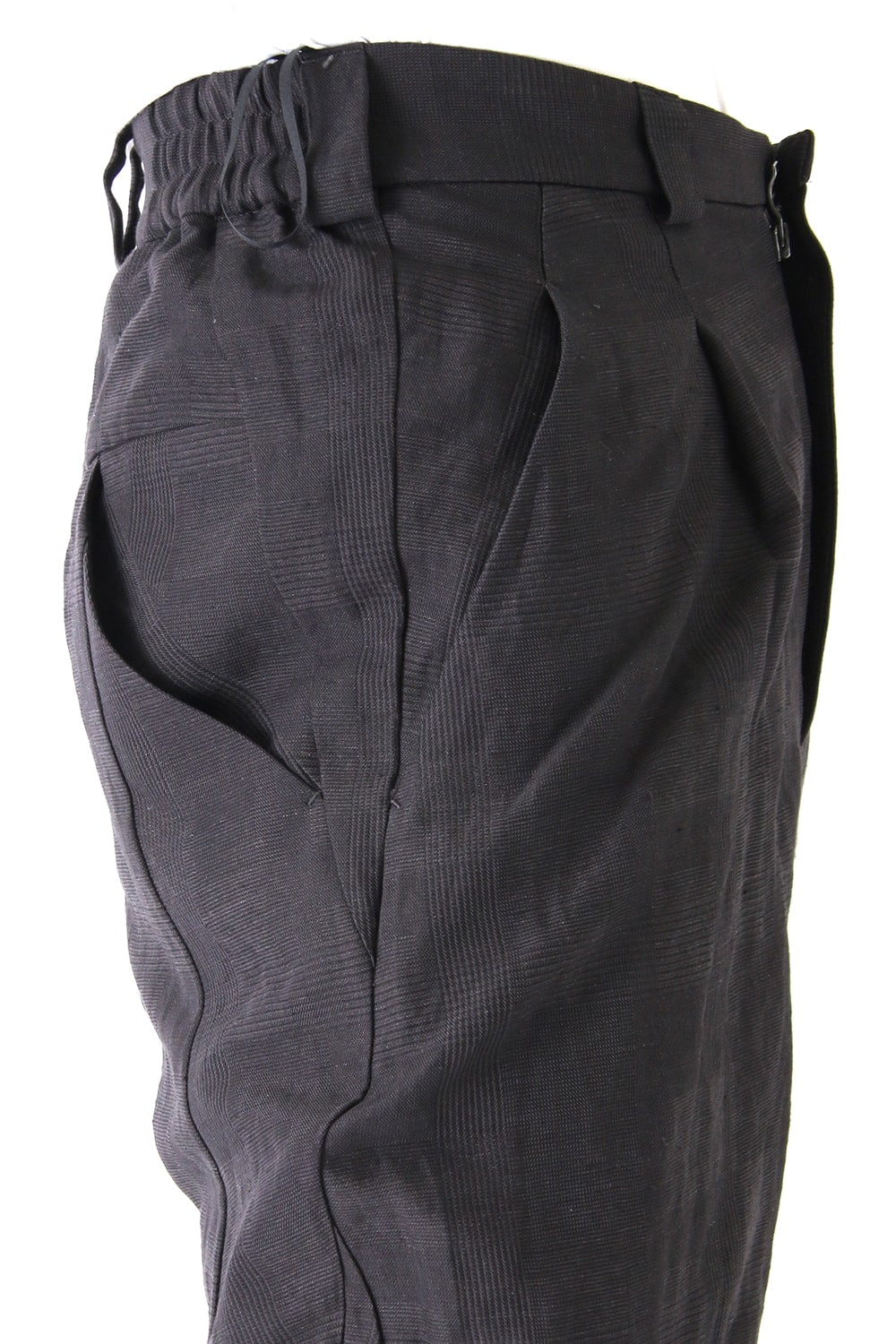 Jodhpurs Pants Cotton Linen Check