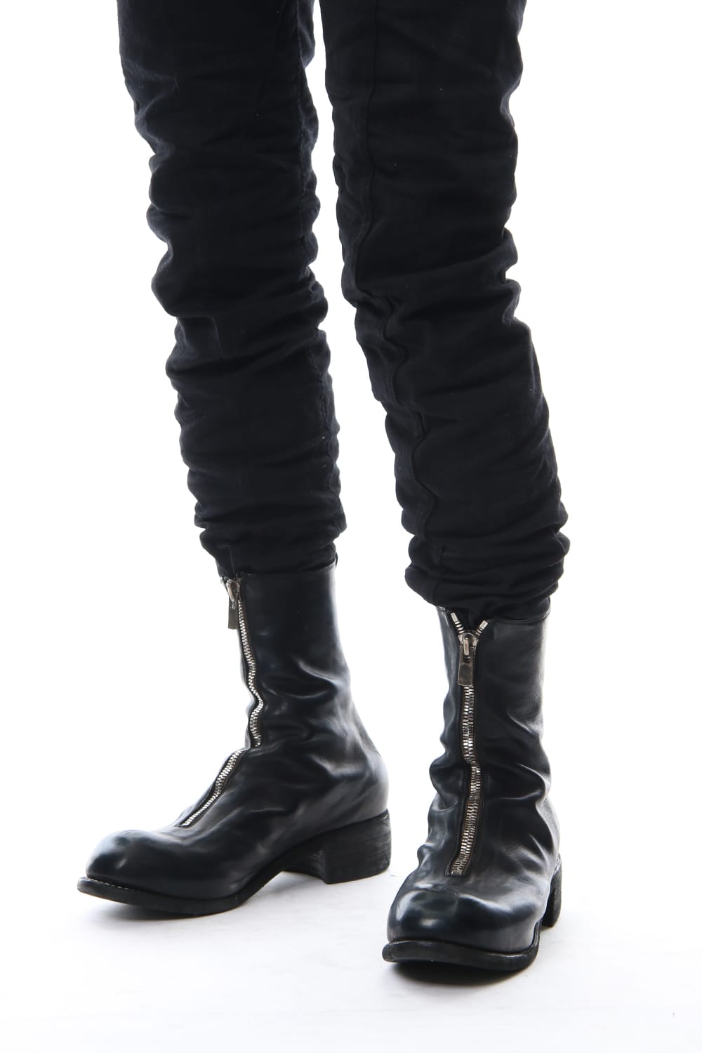 Long Front Zip Boots - Horse Full Grain Leather PL2