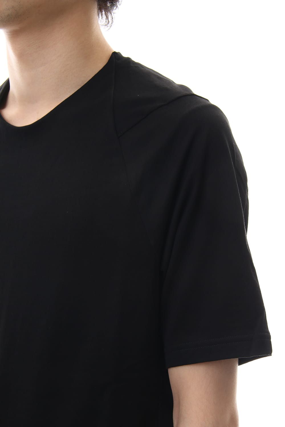 Short sleeve 2/80 Cotton jersey Regular fit - Black