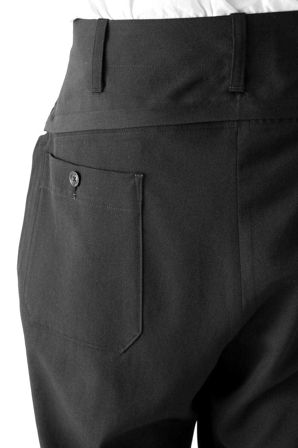 Wrinkle Garbardine Hanging Back Part Pants