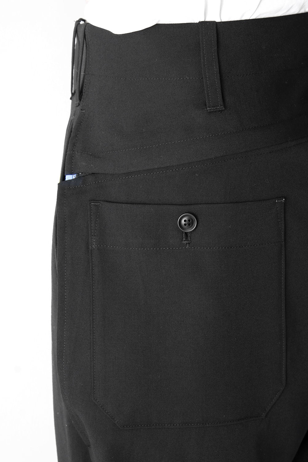 Wrinkle Garbardine Hanging Back Part Pants