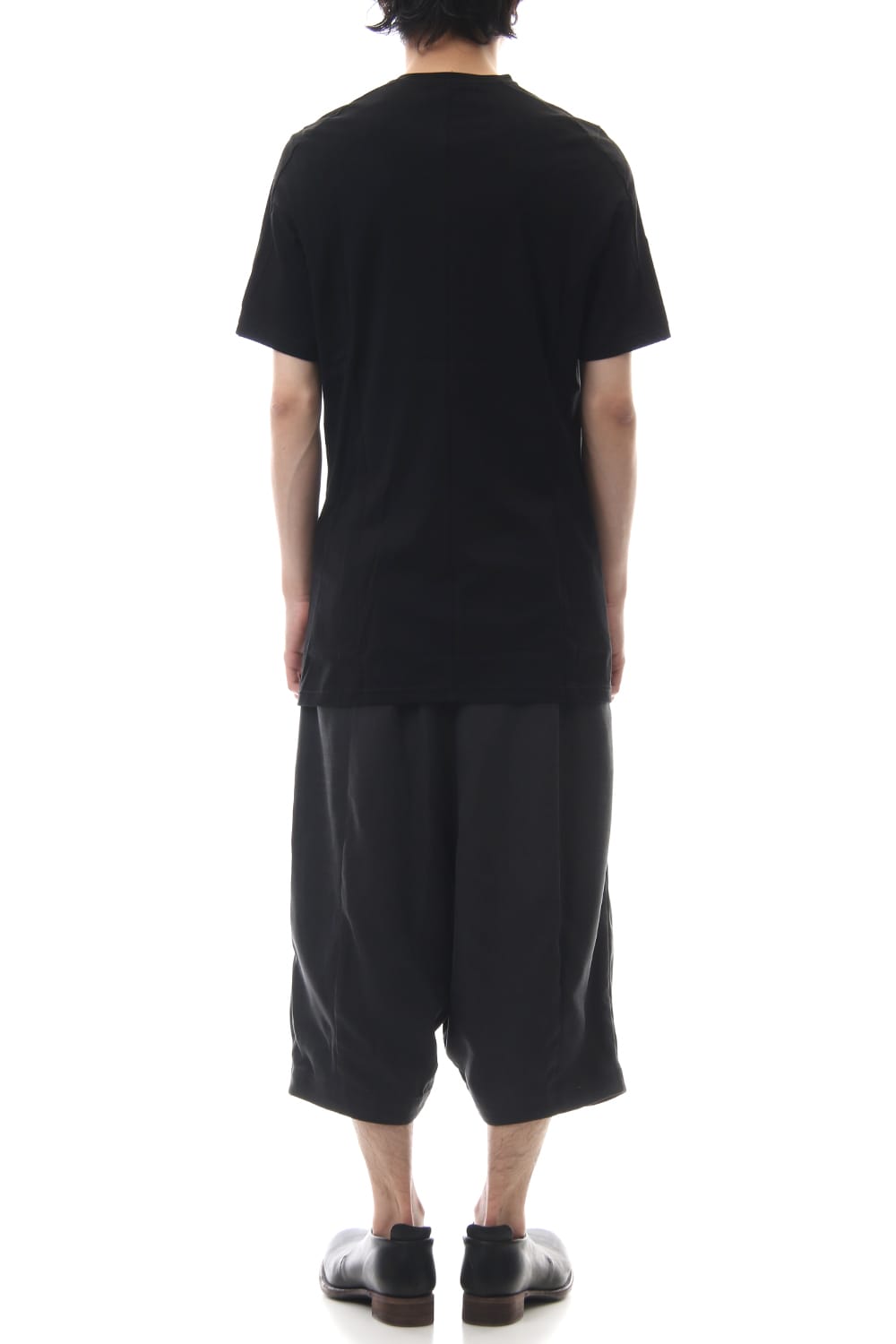 Short sleeve 2/80 Cotton jersey Regular fit - Black