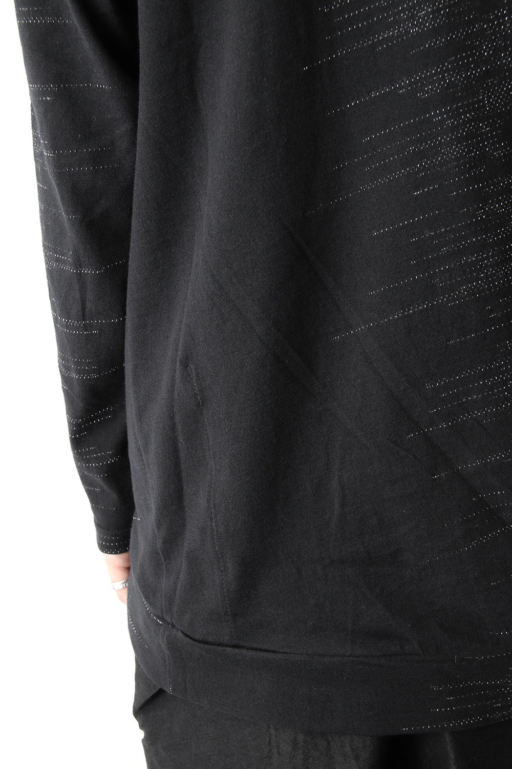 Inlay Cut Jacquard Bottle neck T