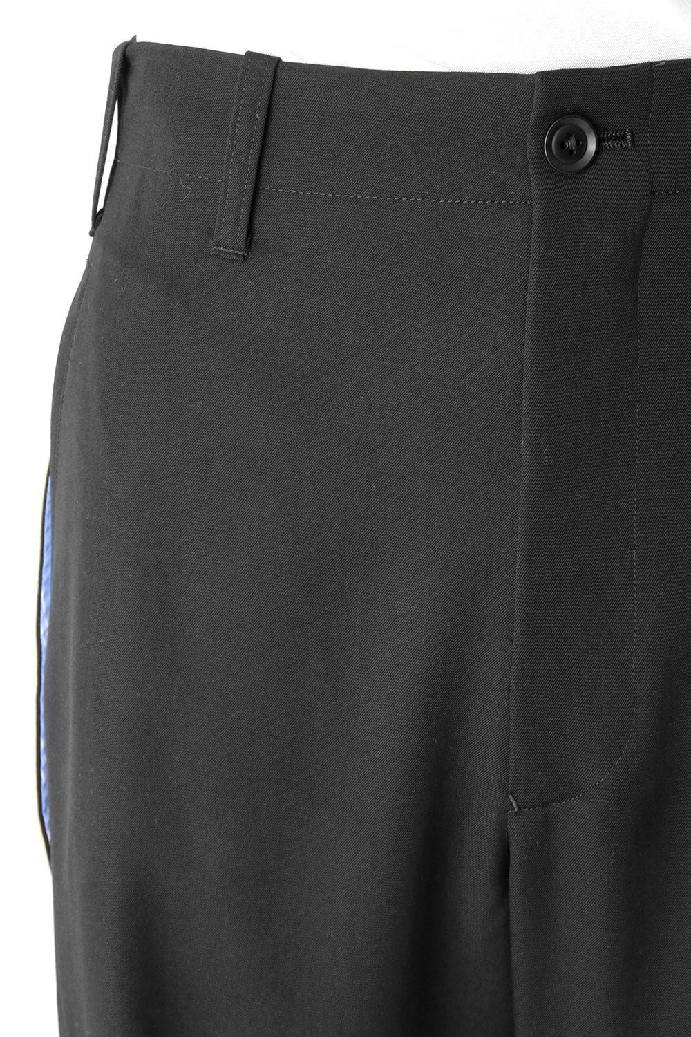 Wrinkle Garbardine Hanging Back Part Pants