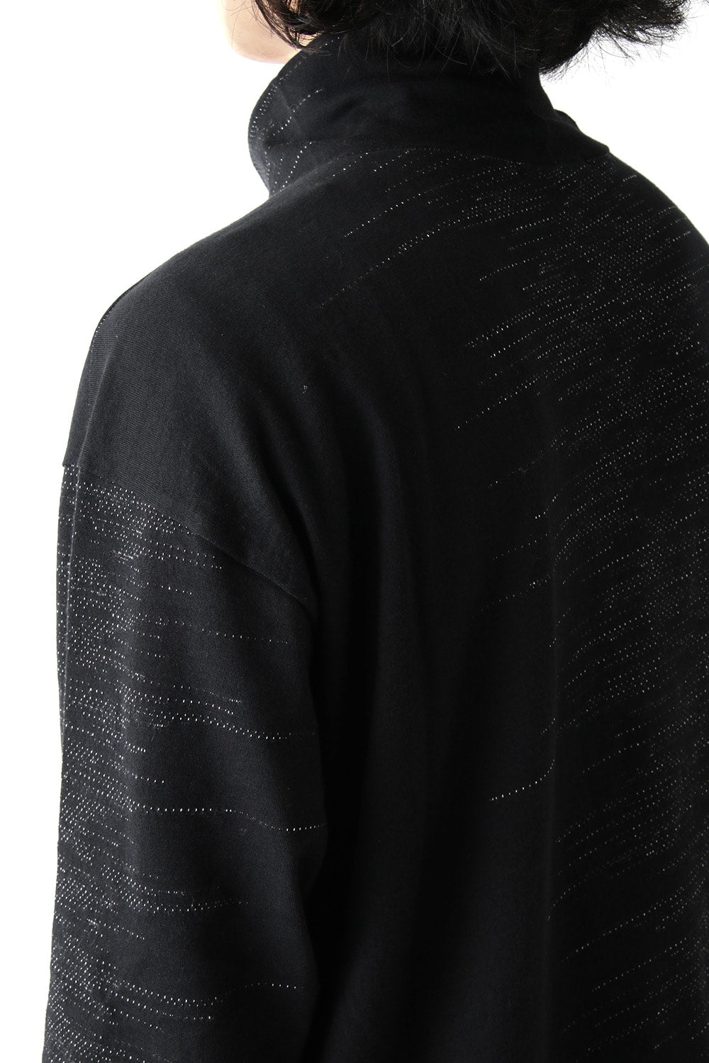 Inlay Cut Jacquard Bottle neck T