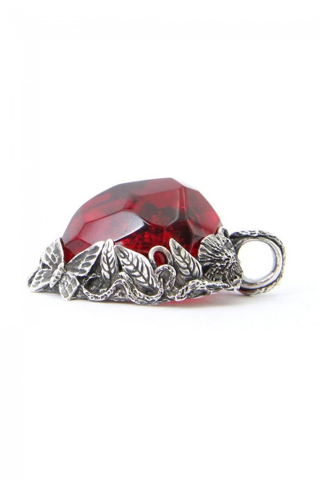 the WINTER male / Necklace Charm RED