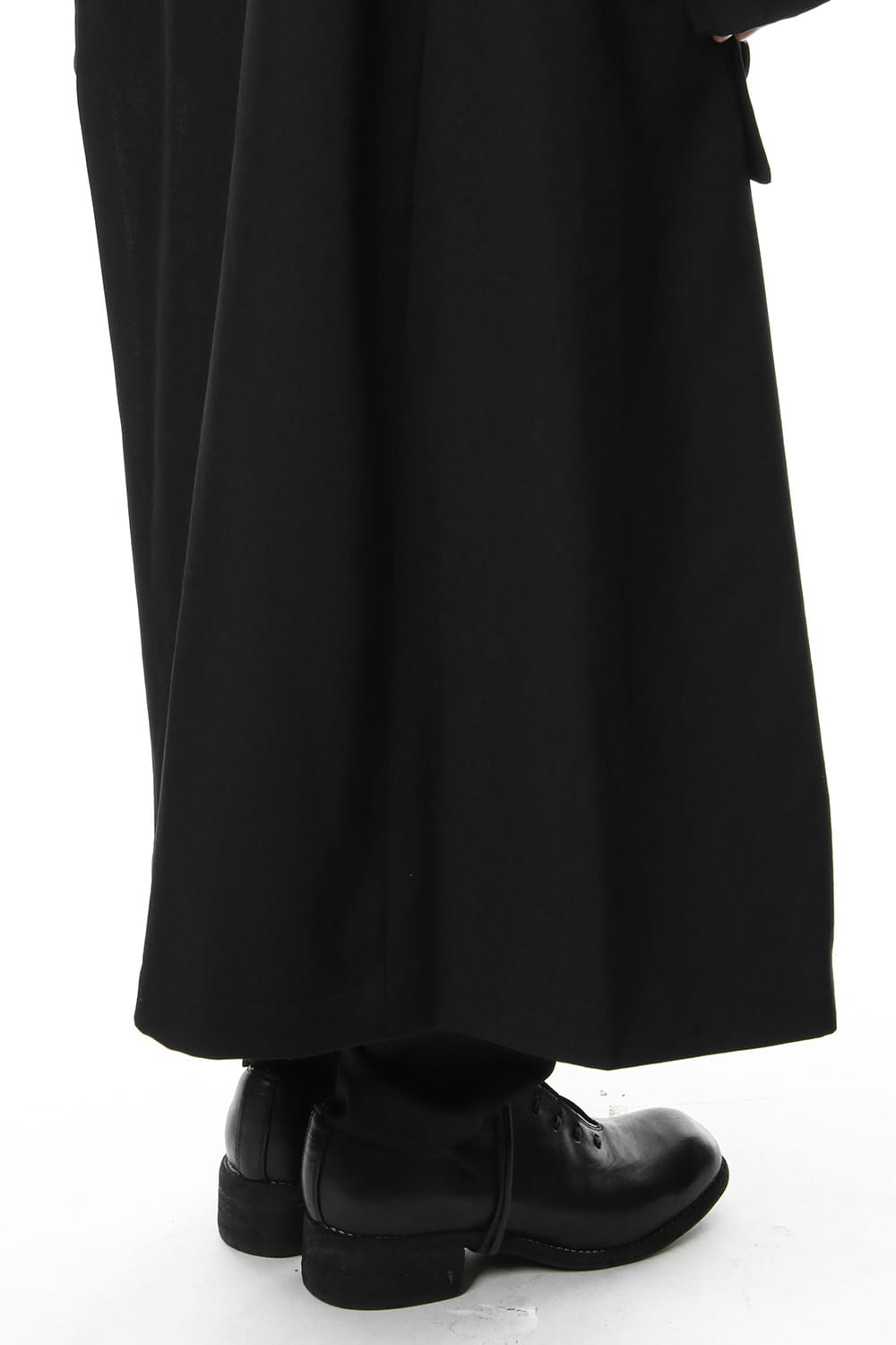 Left Front Double jacket Dress Wrinkled Gabardine