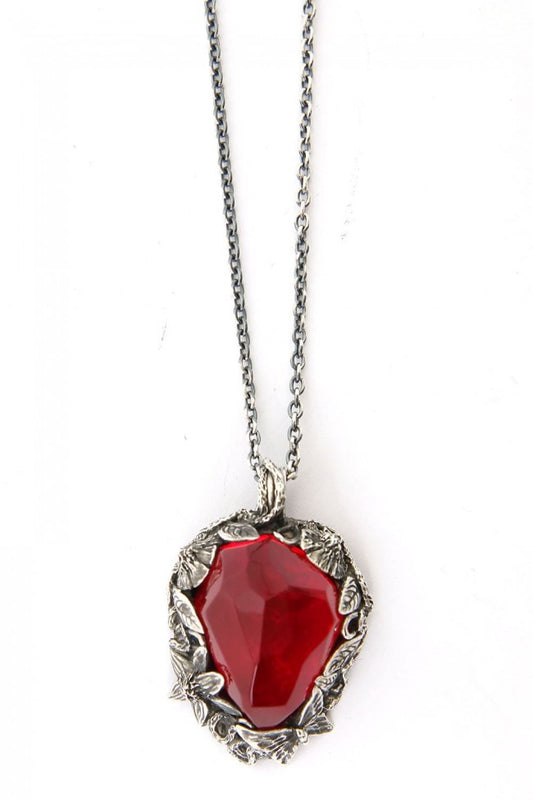 the WINTER male / Necklace Charm RED