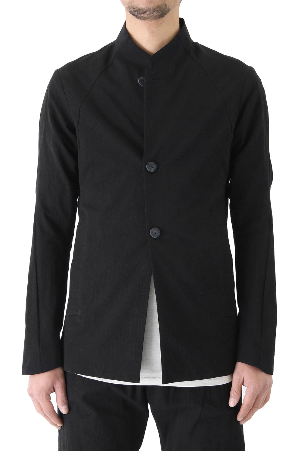 Jacket Cotton Linen Rip Stop Black